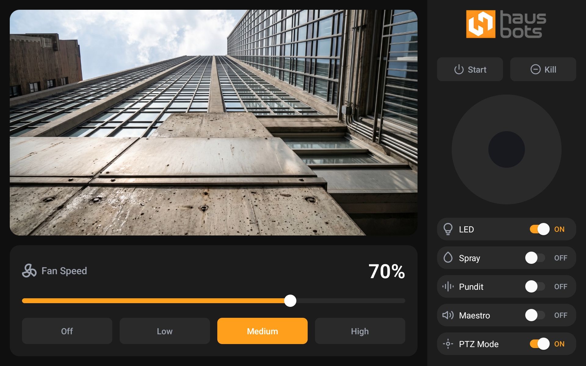 HausBots Control Screen